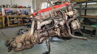 Mercedes W123 Engine Deep Clean - Steam Clean - Restoration