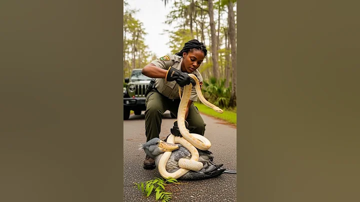 Park Ranger Rescues Shoebill Stork From Deadly Snake! #rescue #wildlife #animals