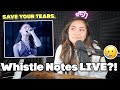 Singing The Whistle Note in SAVE YOUR TEARS by Ariana Grande and The Weeknd