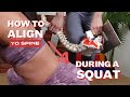 How to align yo spine during a squat