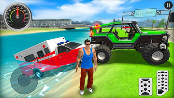 Go to Town 6 - Ambulance Bike & Monster Truck Driving in Open World Game - Android Gameplay