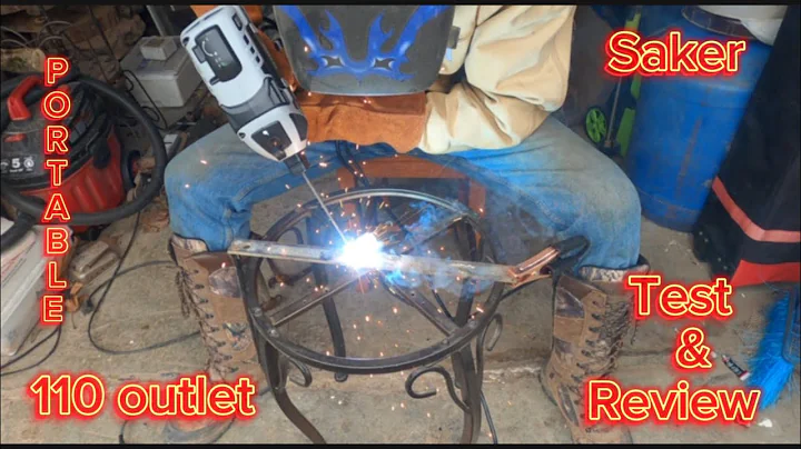 Review of the Saker Awesome portable HandHeld  Welder It Works !  #Saker #Homewelding #Handyman #