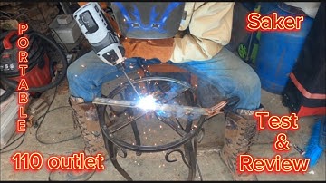 Review of the Saker Awesome portable HandHeld  Welder It Works !  #Saker #Homewelding #Handyman #