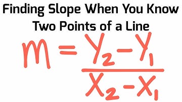 EQUATION FOR SLOPE OF TWO POINTS