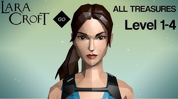 LARA CROFT GO Level 1-4 ALL TREASURES/RELICS A Clever Climb