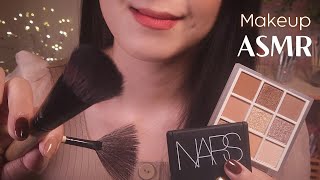 ASMR Doing Your Makeup on Your Screen | Brushing Sounds Only (Layered sounds & No Talking)