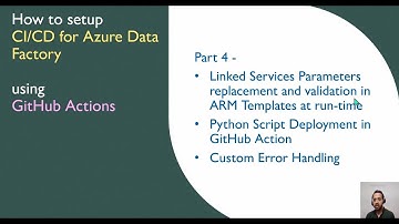 Part 4 - CI/CD Setup for ADF - Automated Parameter Replacement in ARM Templates using Python Script