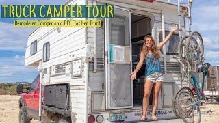 TRUCK CAMPER TOUR after 2 YEARS on the road // Tour Our Remodeled Tiny House on Wheels // CtW