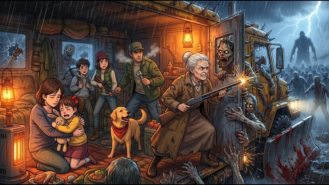 Zombie Inside Surviving Inside an Old Armored Truck Fortress During a Zombie ...