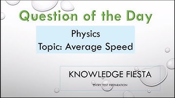 Physics Mcq Trick|| average speed || National mdcat || ECAT || NET-2 || Entry Test || GIKI || PIEAS