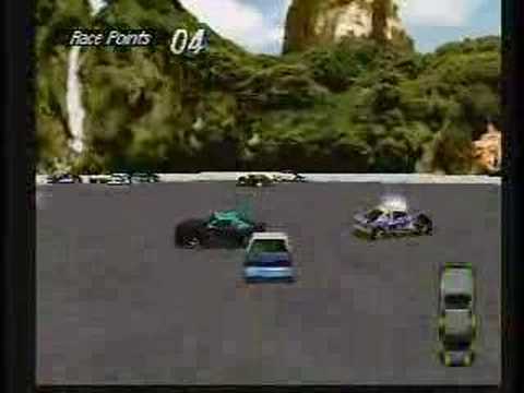 Destruction Derby Playstation Gameplay