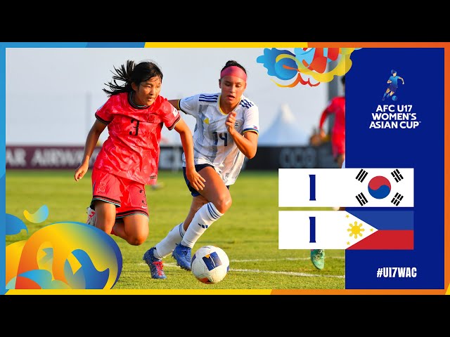 Full Match | AFC U17 Women's Asian Cup Indonesia 2024™ | Group A | Korea Republic vs Philippines class=