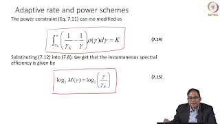 Lecture 31:Modulation and Coding with Variable MQAM