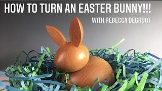 How To Turn A Wooden Easter Bunny!!!