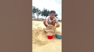 Khuôn cát đổ bằng cái rổ siêu đỉnh và cả nhựa rất đẹp #trendingshorts #food