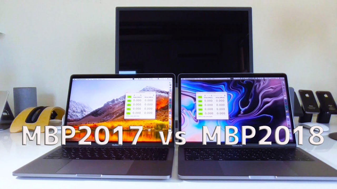 新型 MacBookPro 2018 vs 2017 性能比較したみた！ - YouTube