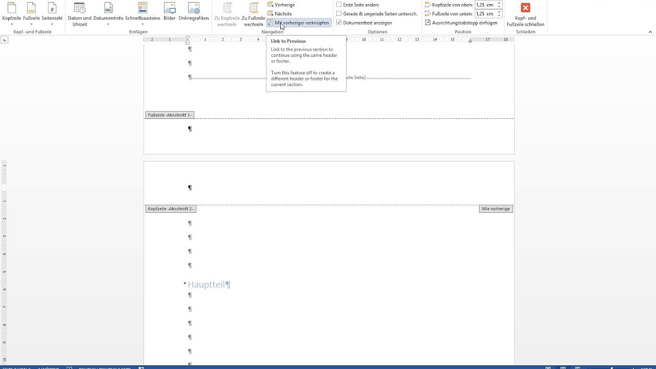 New Update Unterschiedliche Formate für Seitenzahlen innerhalb eines Dokuments in Word 2013 einrichten