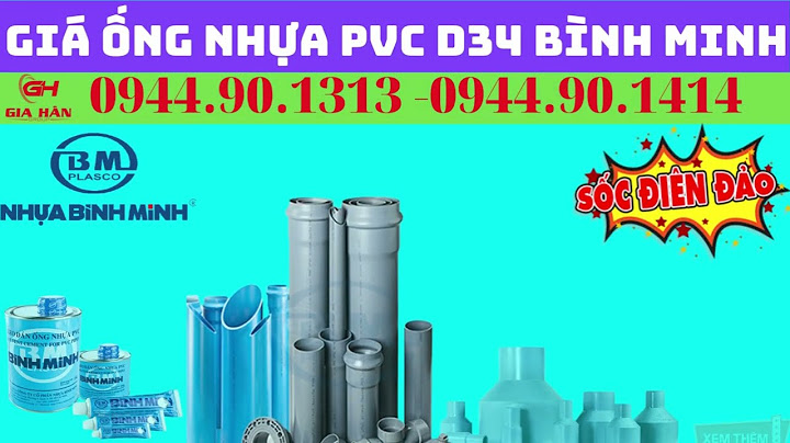 Ống nhựa bình minh 34 giá bao nhiêu