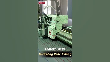 Leather bags oscillating knife cutting solutions #short #shortsvideo