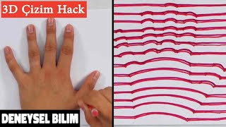 3D Nasıl Çizilir? 3D Drawing Experiment In Turkish Kolay Diy 3D Çizim Deneysel Bilim