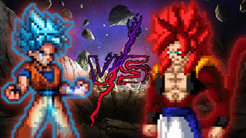 Goku DBS V3 OP (all form) VS Super Gogeta SSJ4 7P in Jump Force Mugen 😱