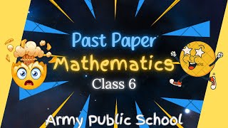 Aps Mathematics Past Paper For Class 6 Champs Excel In Your Exams