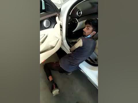 Mercedes E350 auxiliary battery replacement - YouTube