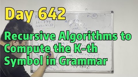 Day 642  - Teaching Kids Programming - Recursive Algorithms to Compute the K-th Symbol in Grammar
