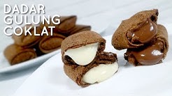DADAR GULUNG COKLAT ISI VLA COKLAT KEJU BELEBERAN :D // CHOCOLATE ROLLED CREPES - Durasi: 7.09. 
