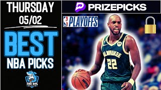 NBA PRIZEPICKS TODAY | 5 BEST PROP PICKS |THURSDAY| 05/02/2024 | BEST PROPS | NBA | NBA PLAYOFFS