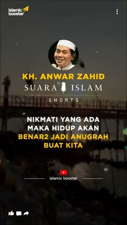 KH. Anwar Zahid : Hakikat menikmati hidup #khanwarzahid #suaraislam #shorts