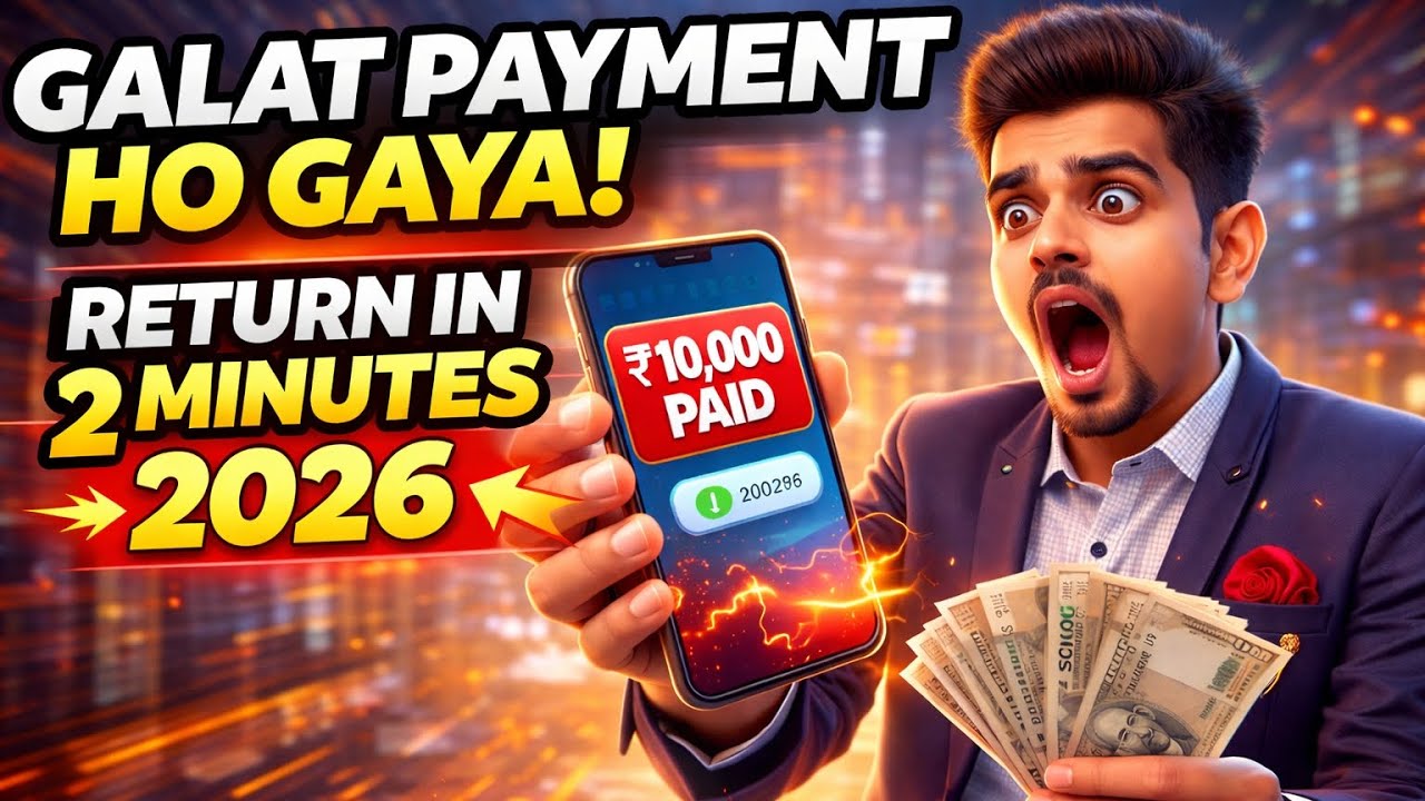 गलत Payment हो गया? 😱 2 मिनट में पैसे वापस कैसे पाएं | Wrong Payment Return 2026 