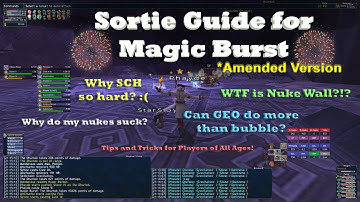 FFXI Sortie Guide | Tips for Magic Burst Setup | Nuke Wall Explainer *Amended version