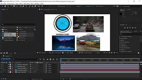 Learn after effects - Organize projects