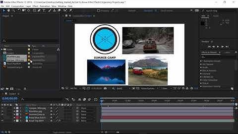Learn after effects - Organize projects