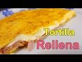 receta TORTILLA FRANCESA RELLENA DE JAMON Y QUESO - recetas de cocina faciles rapidas y economicas