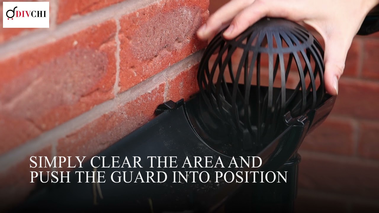 DIVCHI Plastic Gutter Guards Set of 2 Downpipe Leaf Guard Drain Pipe