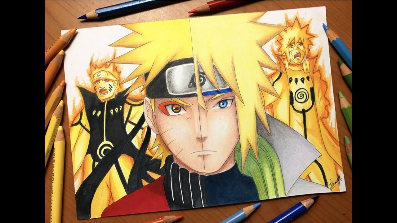 Minato Vs Kurama  Naruto sketch drawing, Naruto sketch, Naruto drawings