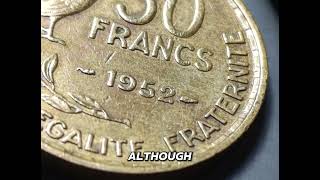 🇫🇷. 50 Francs 1952 – Must Have!, Worth up $40💰#GuiraudCoin #FrenchCoin #Numismatics #CoinCollector 