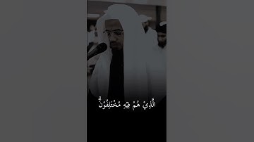 ابو البکر شاطری:سوره النبإ الايه:(١-٩)
