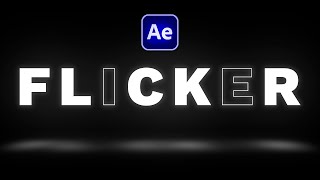 💡 Animate Text FLICKER effect in After Effects | Reveal letters randomly