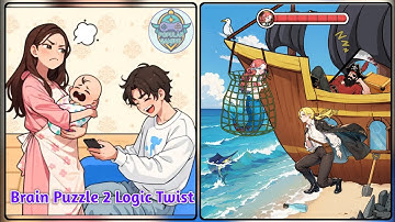 Brain Puzzle 2 Logic Twist Level 41: Successfully rescued the mermaid !Gameplay Solution