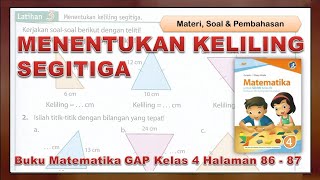 Video Pembelajaran Menghitung Keliling Segitiga | Matematika GAP Kelas 4 SD | Halaman 86 - 88
