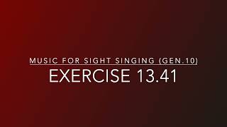 Exercise 13.41 - Music for Sight Singing