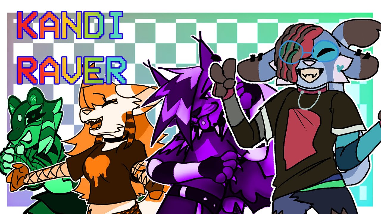 kandi raver animation meme • gift collab - YouTube