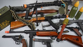 WW2 Toy Guns - MG42 Nerf Gun - MP40 - PPSh-41 Airsoft Gun -M3-Sten MK2-Realistic Toy Guns Collection