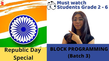 Code.org Tutorials (Batch 3) | Lesson #7 | Republic Day Special | Sprite Lab | Coding Blocks Junior