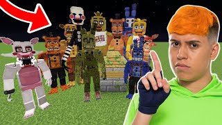 A VILA FOI ATACADA POR ANIMATRONICS NO MINECRAFT!! (Five Nights at Freddy's)