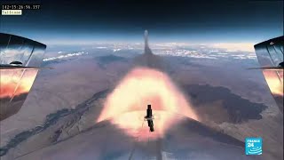 Virgin Galactic company makes flight to edge of space as hopes high for start of space tourism