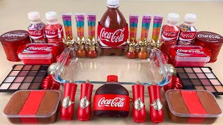 Cocacola Slime Mixing Makeup,Eyeshadow,Glitter,Clay Into Slimesatisfying Slime Video